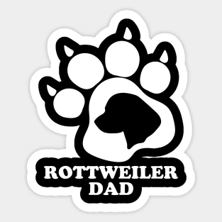 Rottweiler Dad Sticker